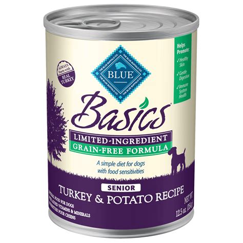 blue basic canned dog food